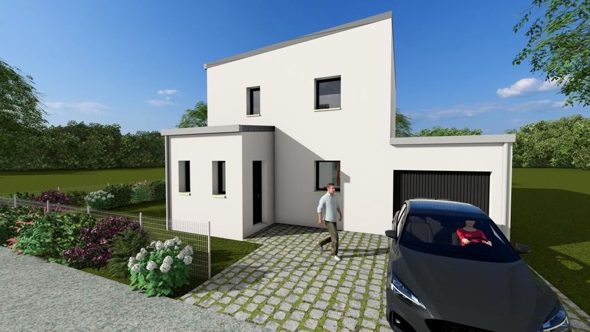 Image Façade à  maison individuelle de Guipry-Messac