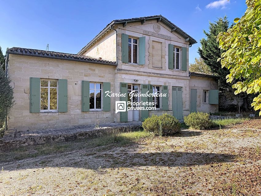 Image Façade à  maison individuelle de Saint-Émilion