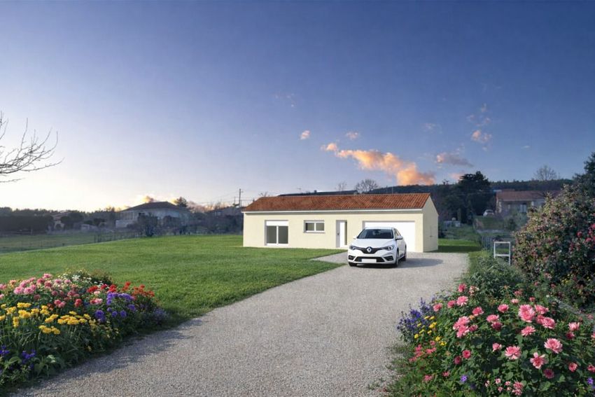 Image Façade à  maison individuelle de Ardoix