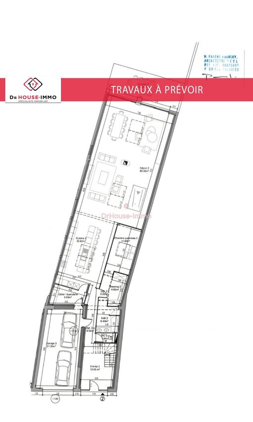 Image Plan à  maison jumelée de Saint-Amand-les-Eaux