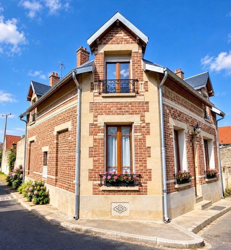 Image Façade à  maison individuelle de Coucy-le-Château-Auffrique