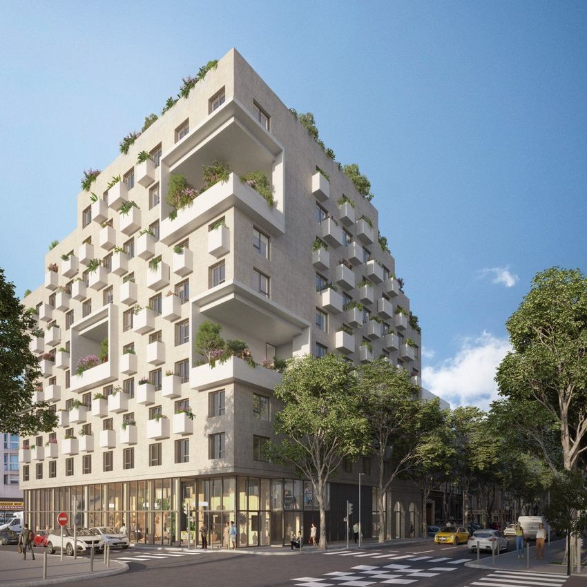 Image Vue à programme neuf de 36 Cour Gouffé