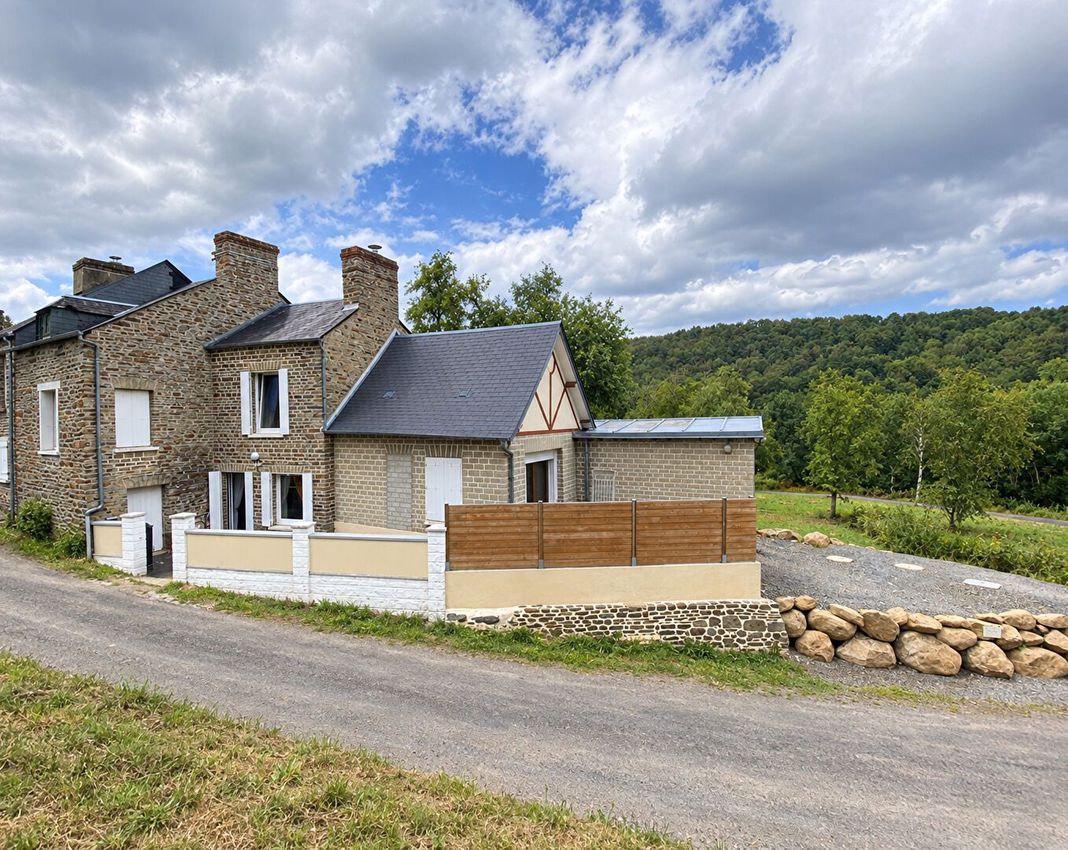 Image Façade à  maison mitoyenne de Cahan