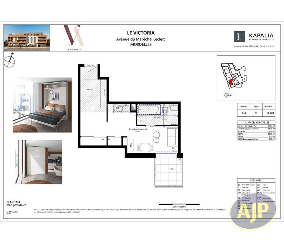 Image Plan à appartement de Mordelles
