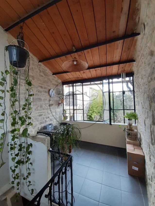 Image Terrasse à  maison mitoyenne de Barjac