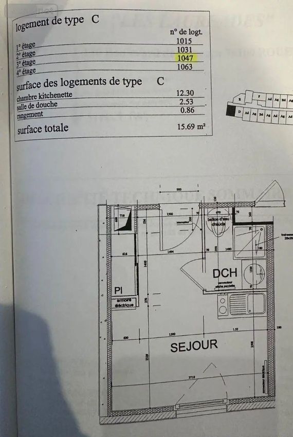 Image Plan à appartement de Rouen