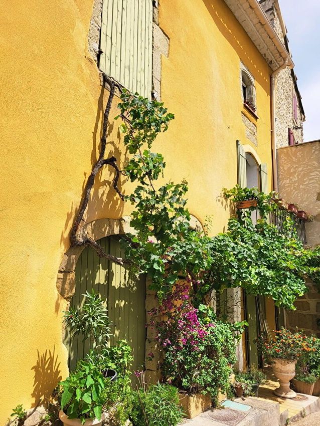 Image Façade à  maison mitoyenne de Eyguières