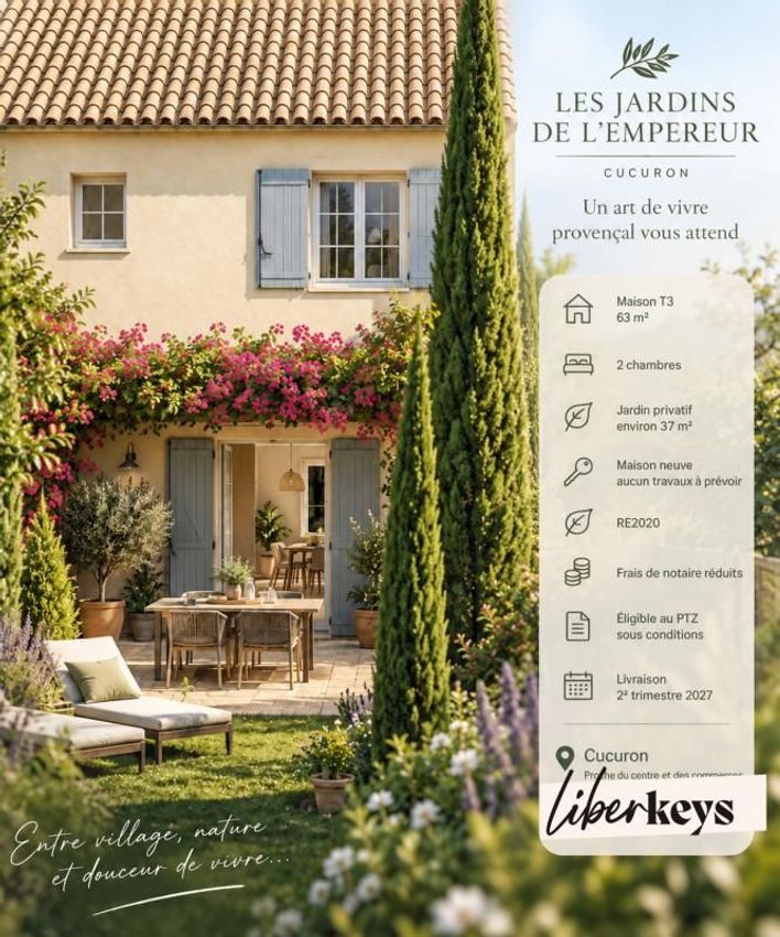 Image Façade à  maison de village de Cucuron