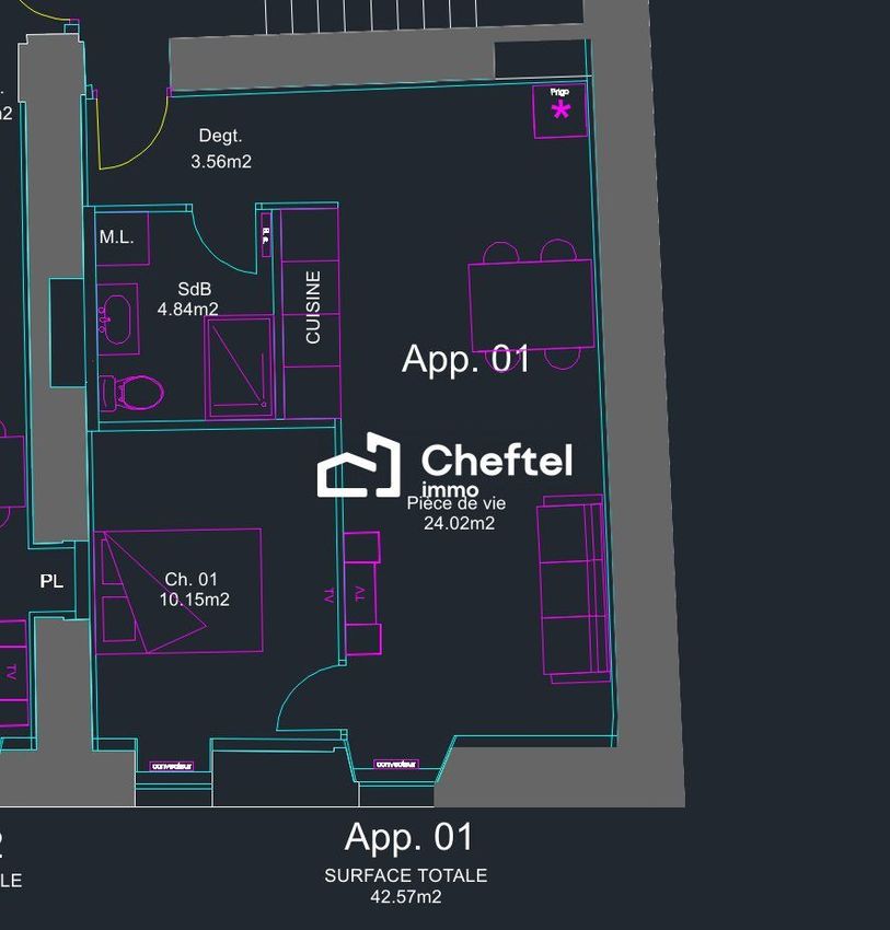 Image Plan à appartement de Bonneville