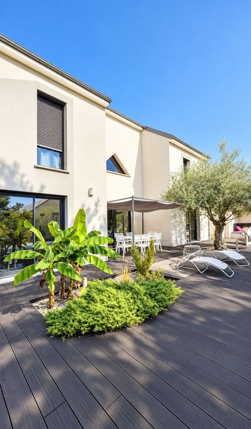 Image Façade à  maison individuelle de Saint-Julien-les-Villas