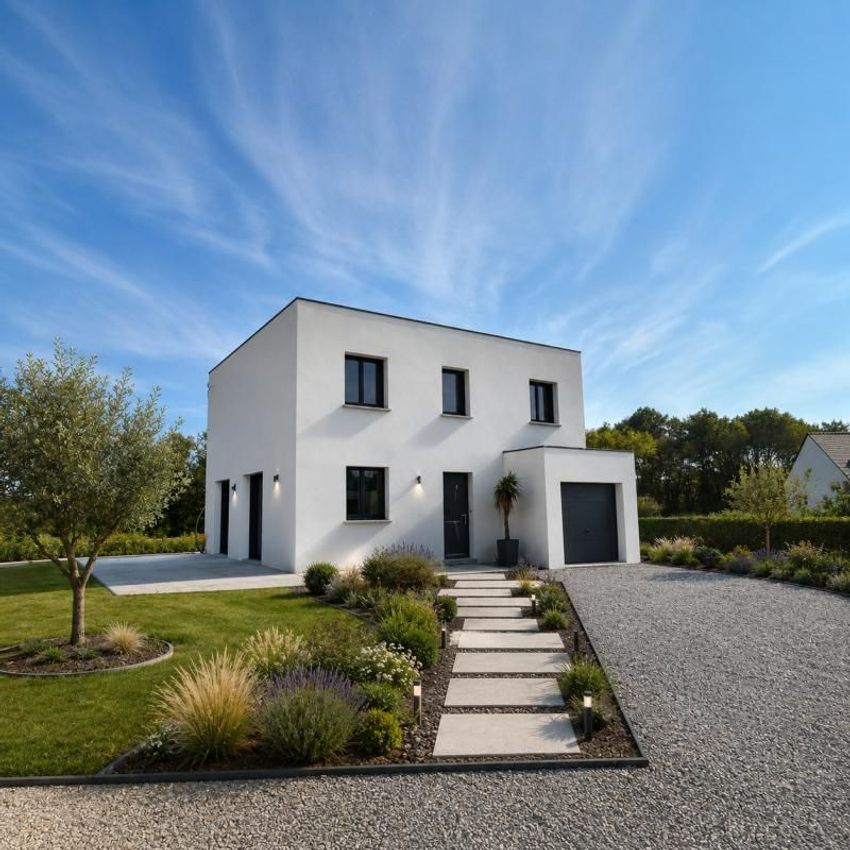 Image Façade à  maison individuelle de Spay