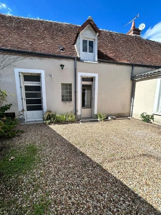 Image Façade à  maison mitoyenne de Chabris