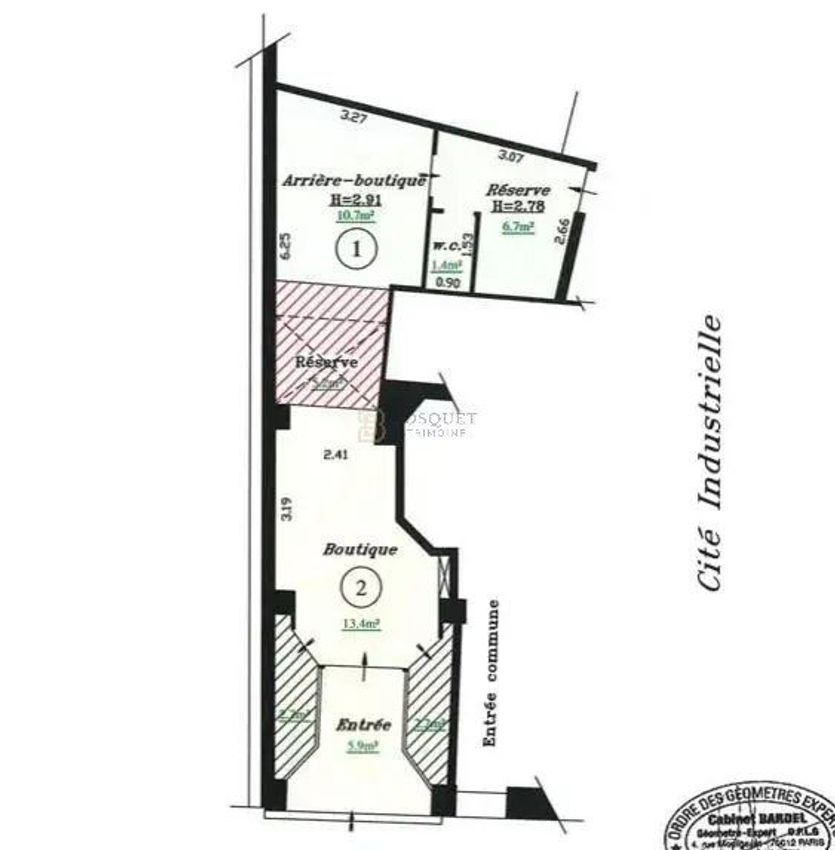 Image Plan à local de Bastille-Popincourt