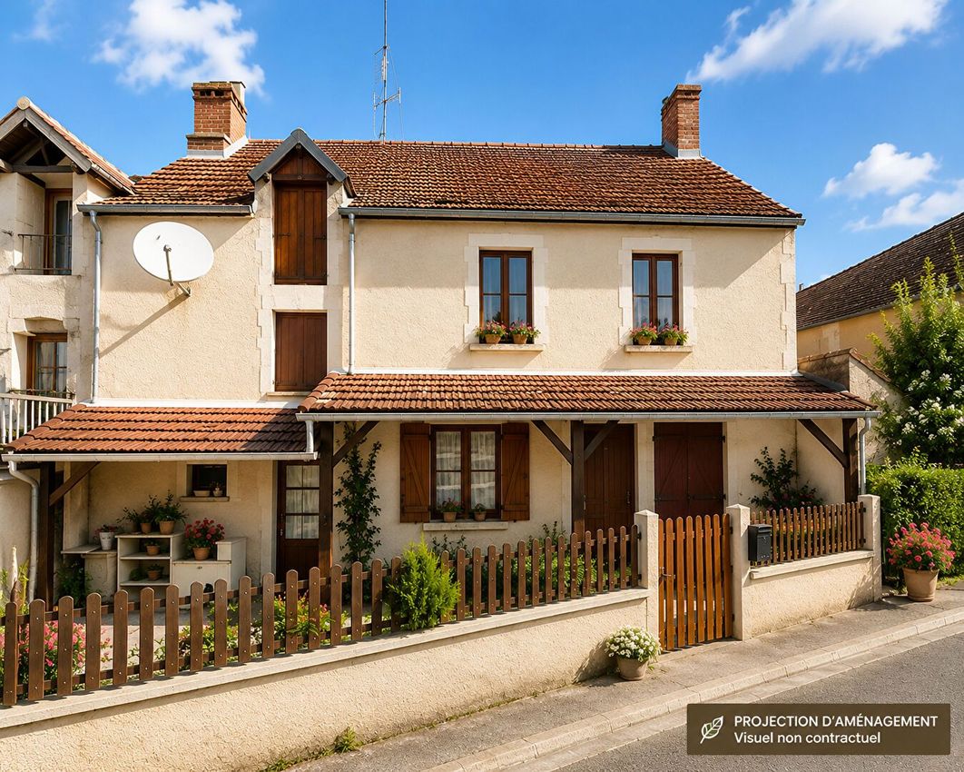 Image Façade à  maison individuelle de Chambon