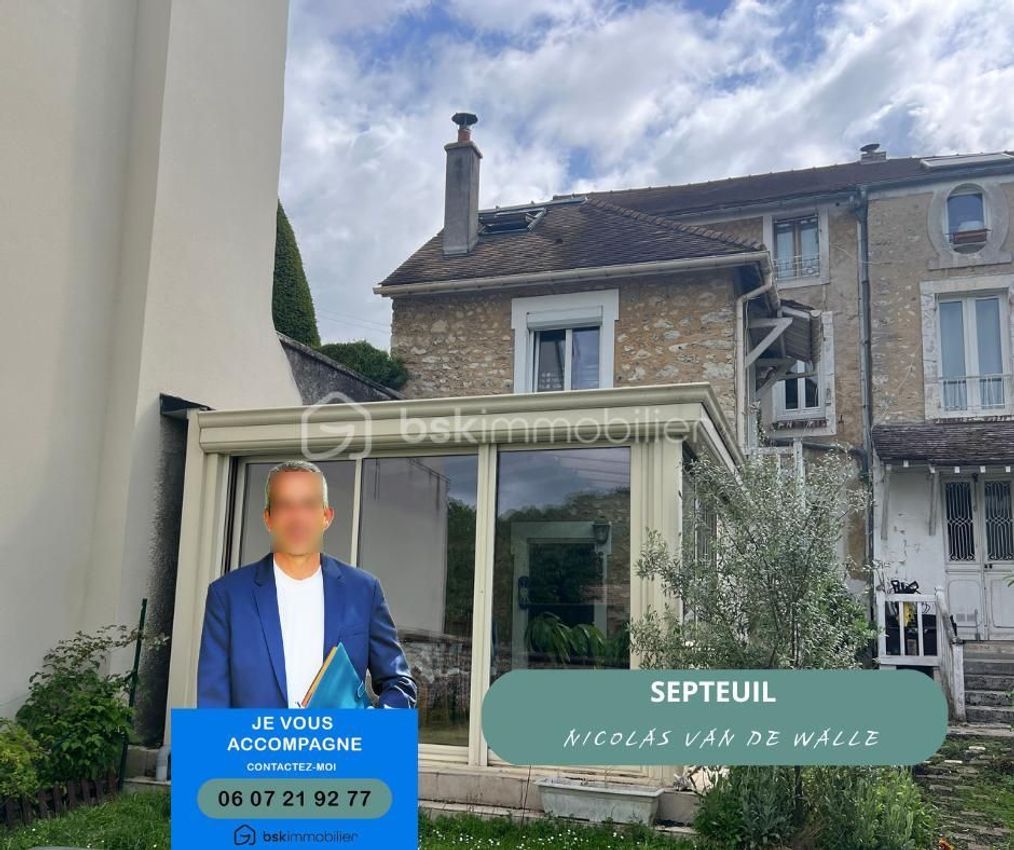 Image Façade à  maison de village de Septeuil