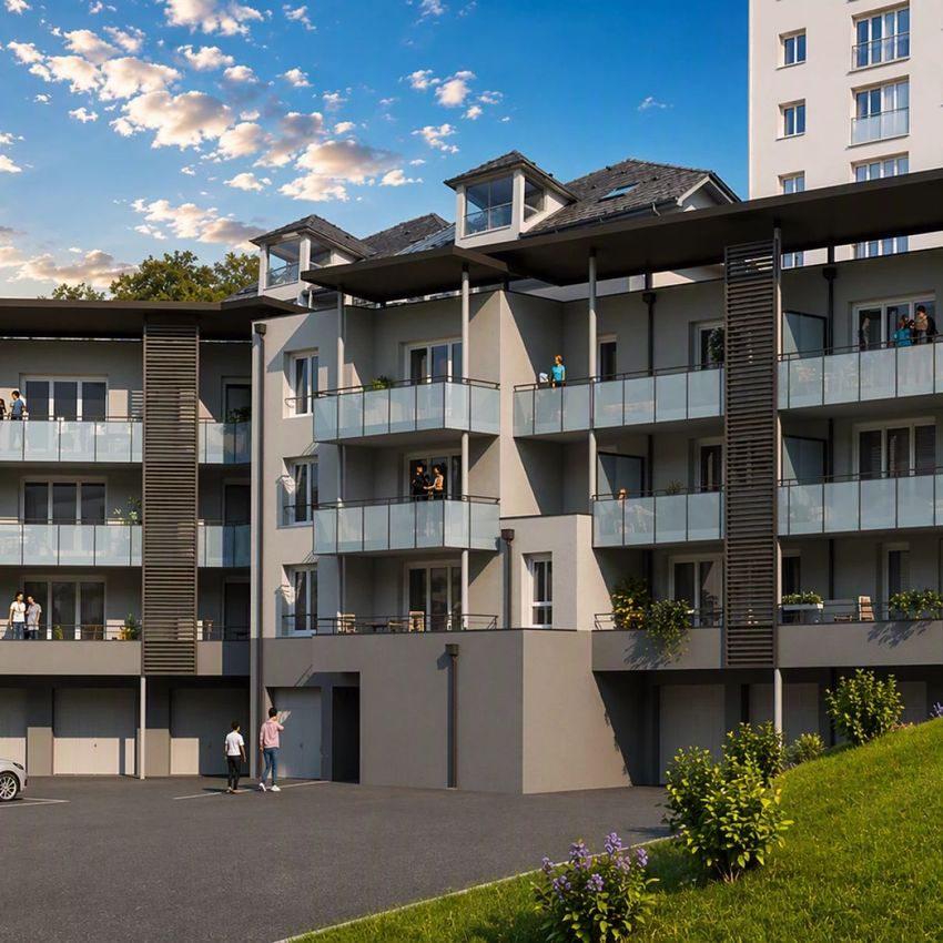 Image Façade à programme neuf de Sans numéro Chemin des Prés