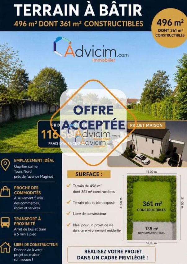 Image de terrain à Tours