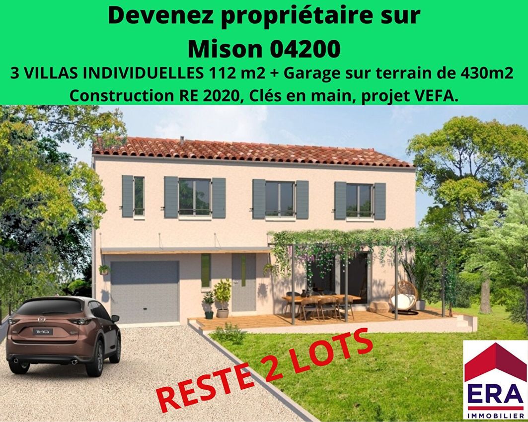 Image Façade à  maison individuelle de Mison
