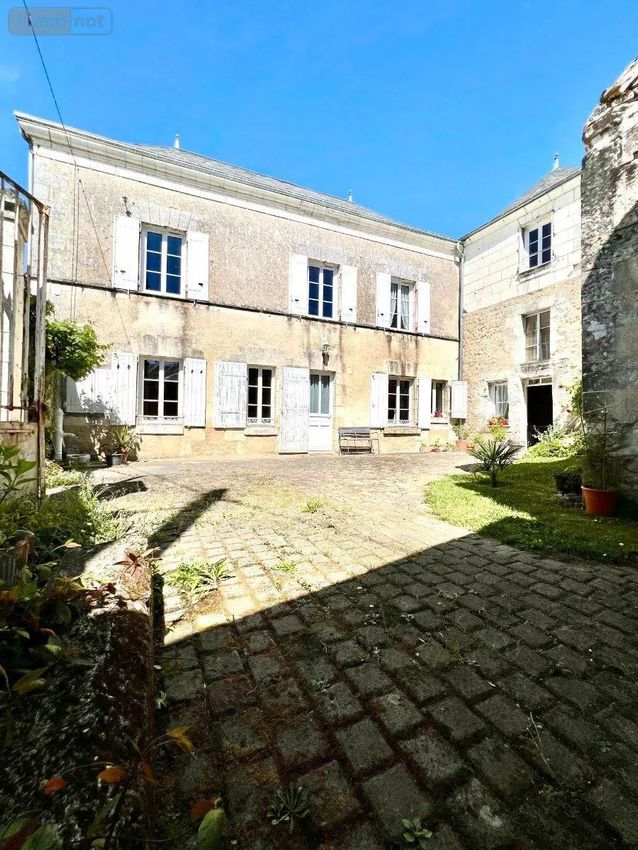 Image Façade à  maison mitoyenne de Châtillon-sur-Indre