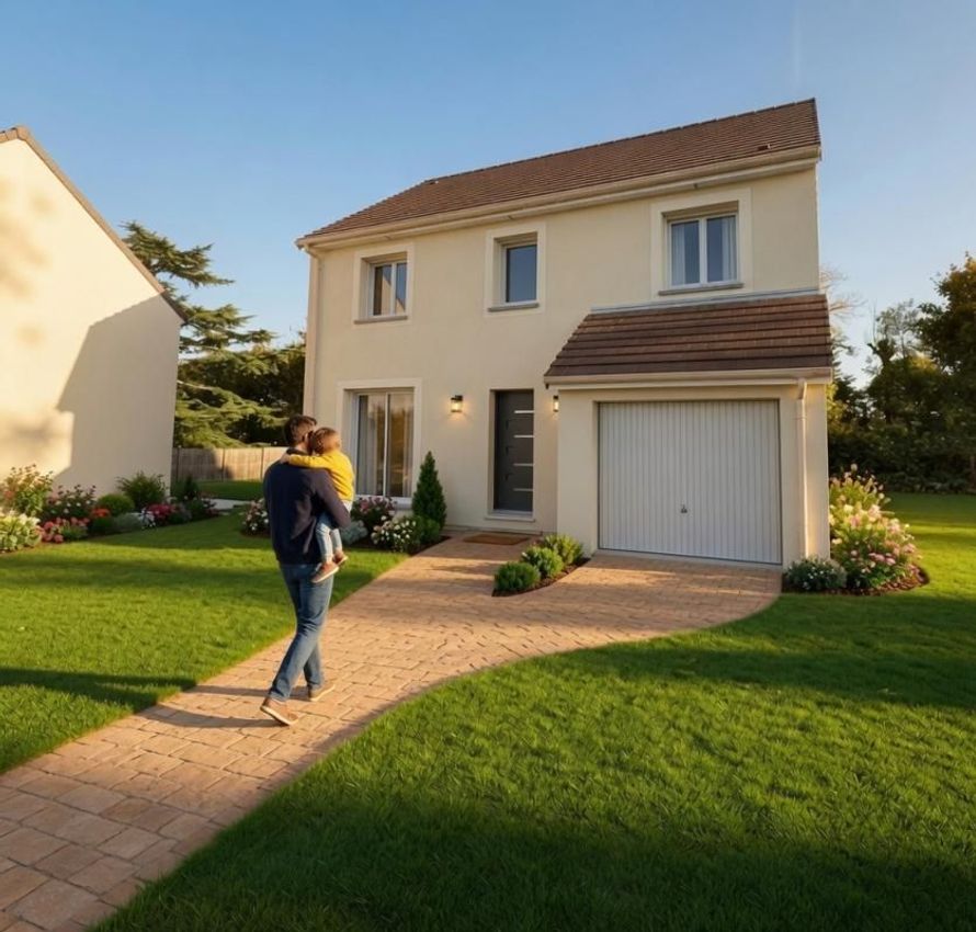 Image Façade à  maison individuelle de Boinville-le-Gaillard