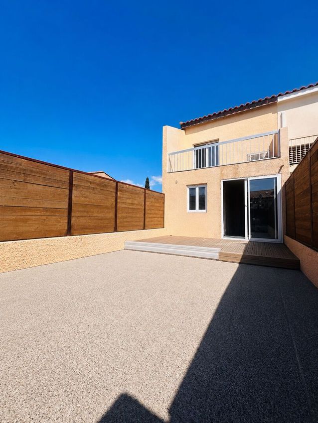 Image Façade à  maison mitoyenne de Valras-Plage