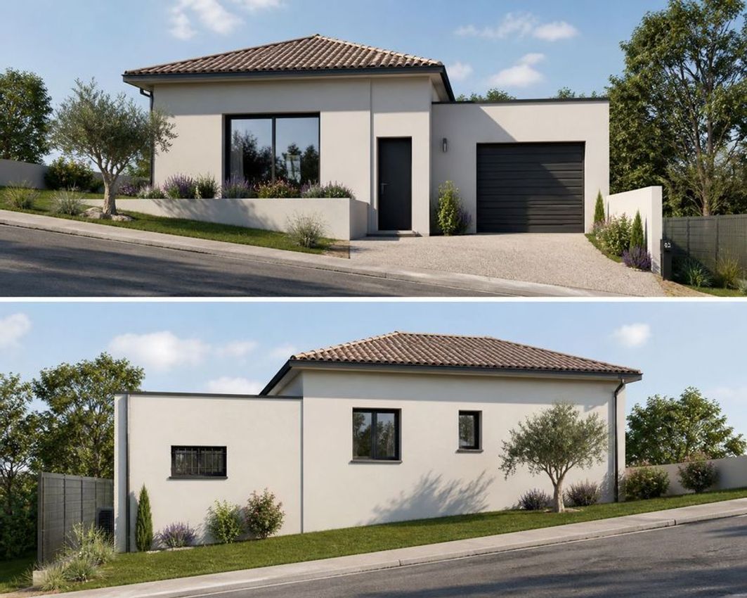 Image Façade à  maison individuelle de Les Avenières Veyrins-Thuellin