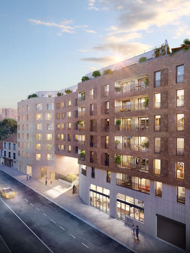 Image Façade à programme neuf de 107 Avenue Gallieni