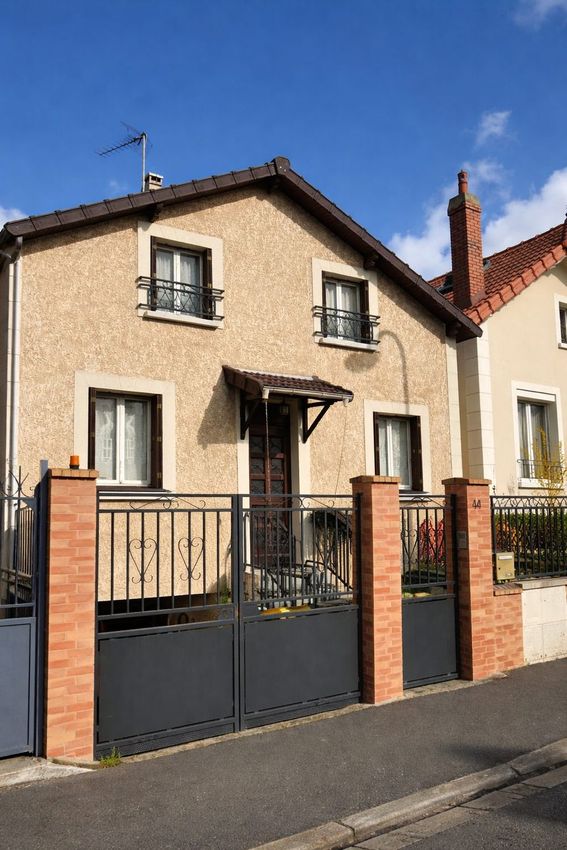 Image Façade à  maison individuelle de 44 Rue des Aubépines