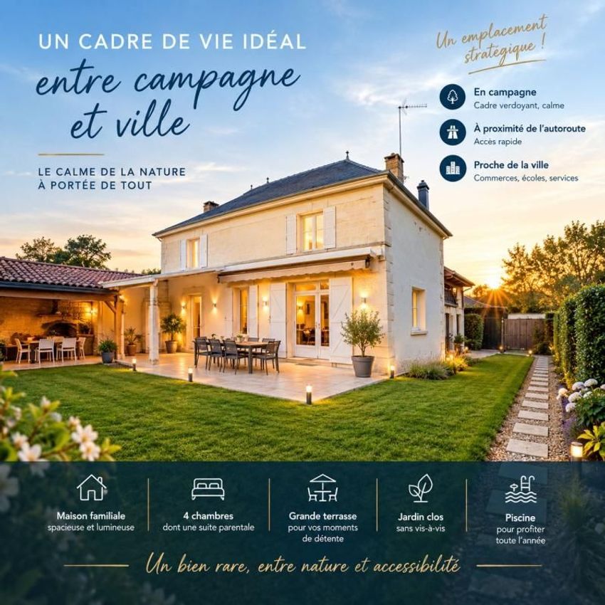 Image Façade à  maison individuelle de La Vergne