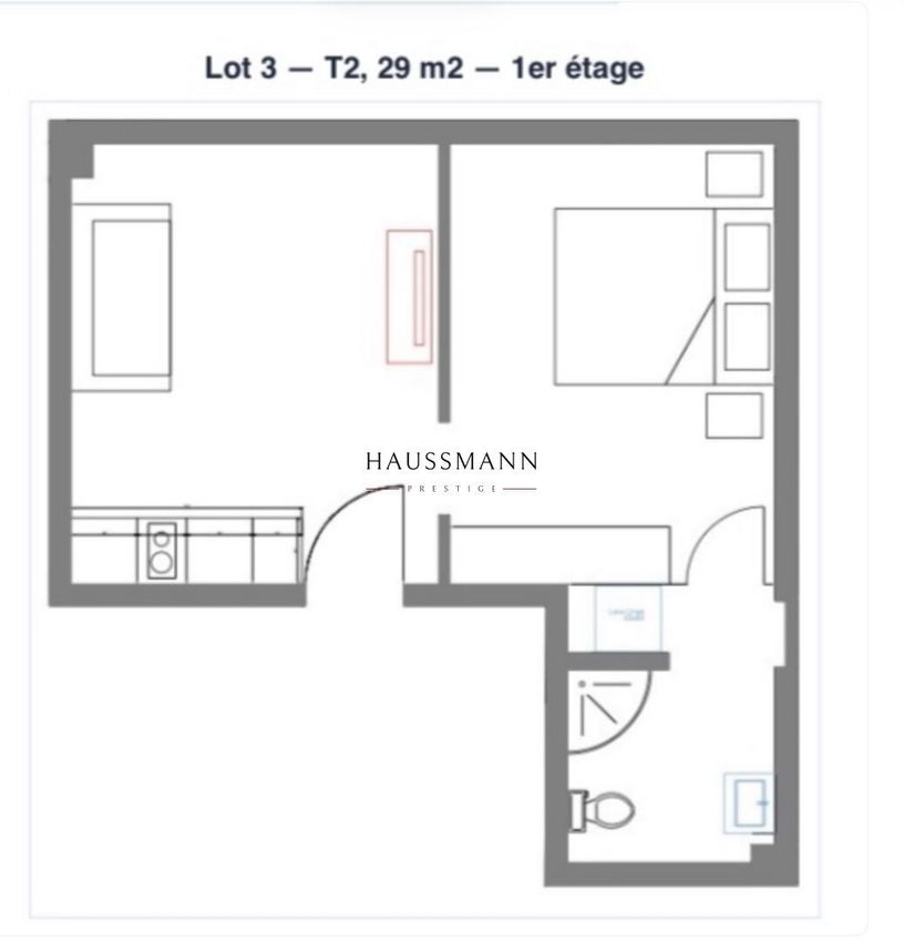 Image Plan à appartement de Didot-Porte de Vanves
