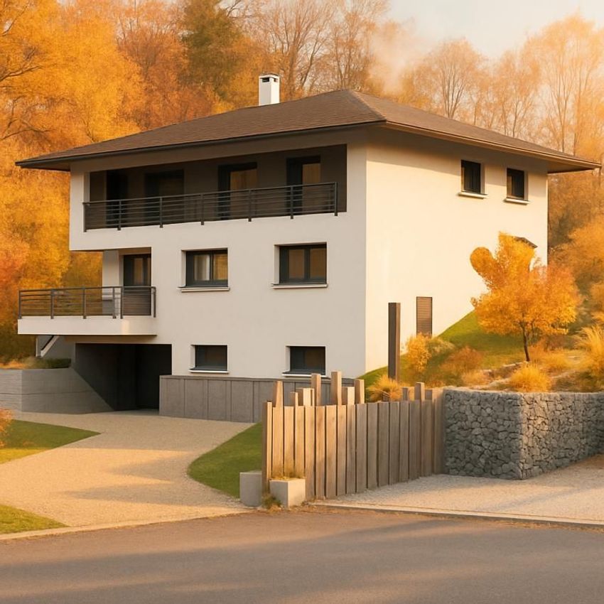 Image Façade à  maison individuelle de Fillière