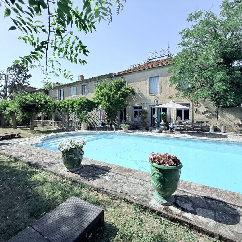 Image Piscine à  maison individuelle de Lespignan