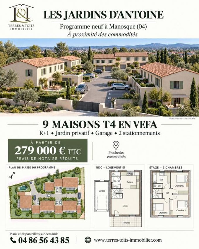 Image Plan à  maison individuelle de Manosque