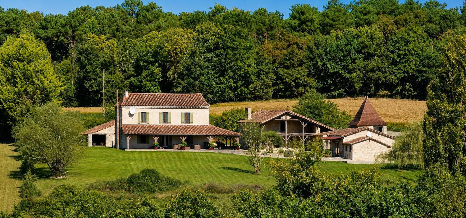 Image Façade à  maison individuelle de Pardaillan