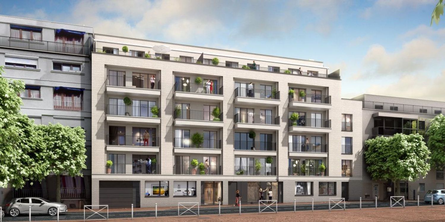Image Façade à programme neuf de 9 Rue Jules Guesde