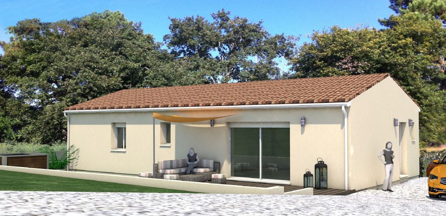 Image Façade à  maison individuelle de Galgon