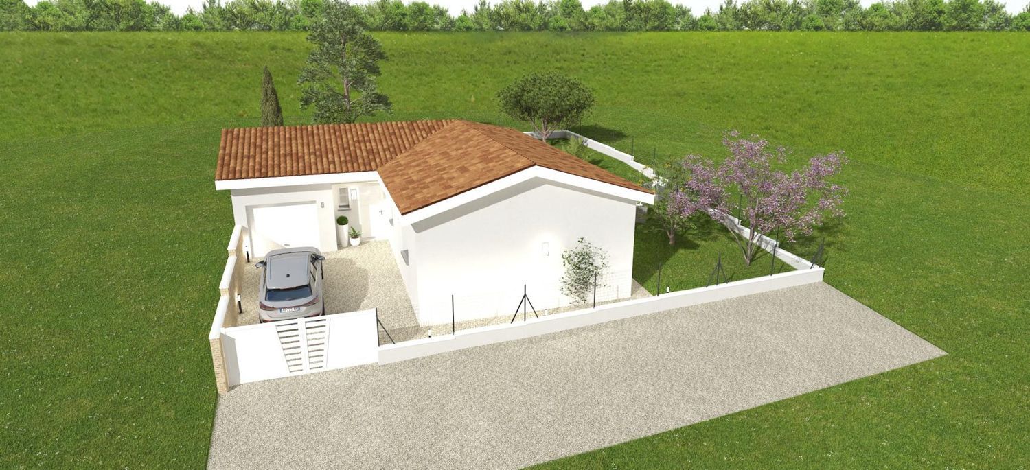 Image Façade à  maison individuelle de Mizérieux