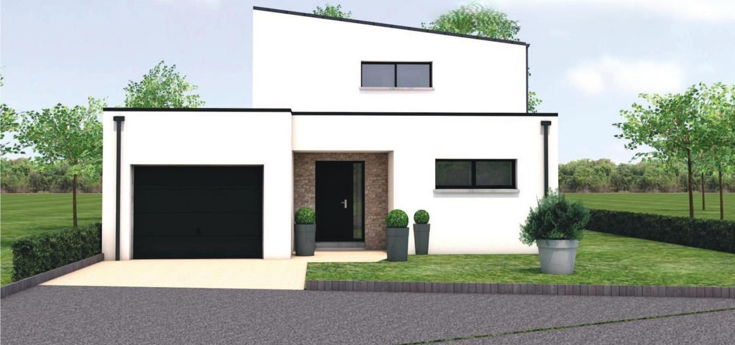 Image Façade à  maison individuelle de Bobital