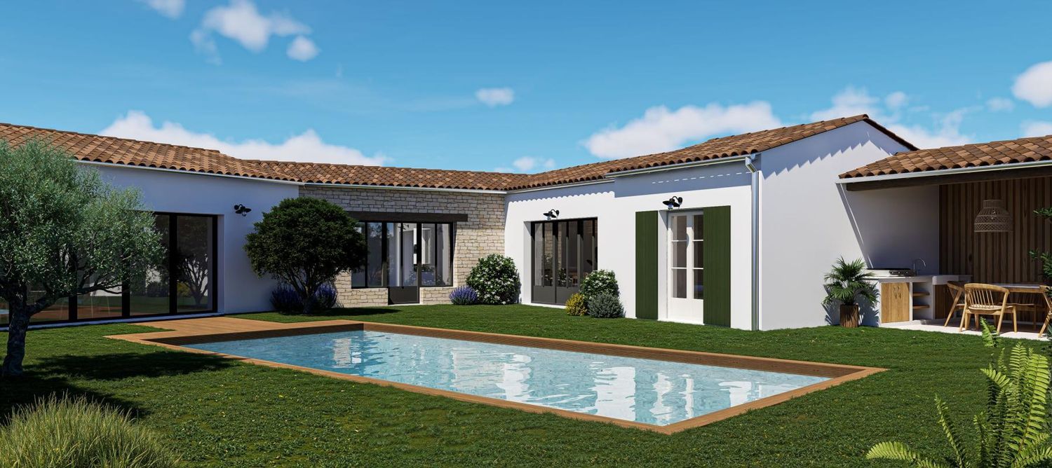 Image Façade à  maison individuelle de La Flotte