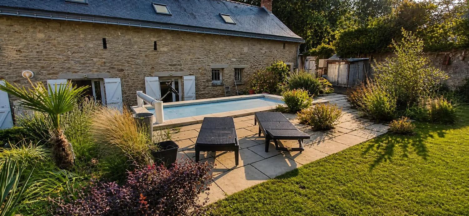 Image Piscine à  maison individuelle de Treillières