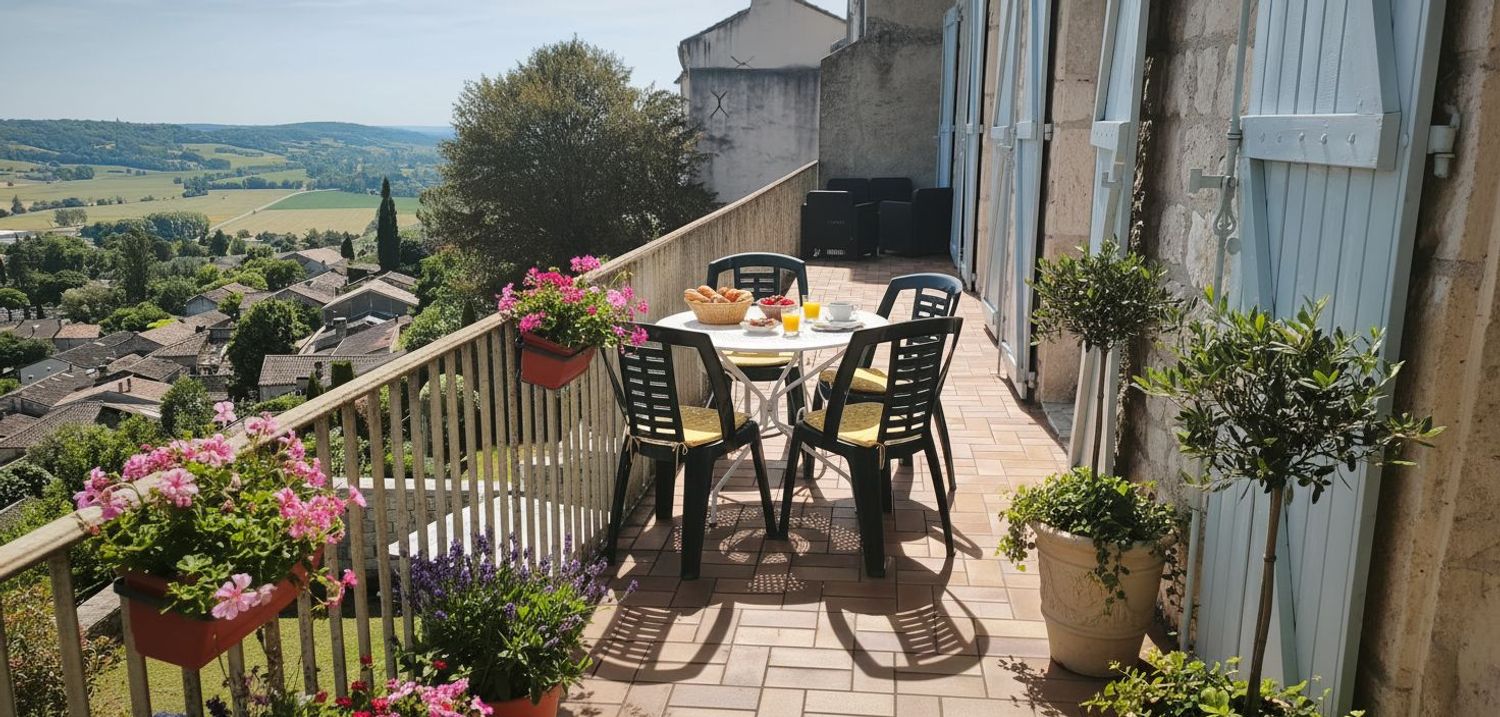 Image Terrasse à appartement de Lauzerte